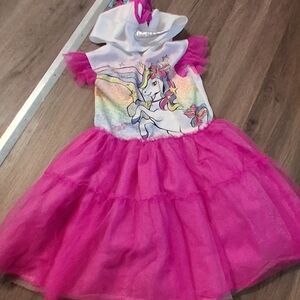 Pink Unicorn Kids Dress